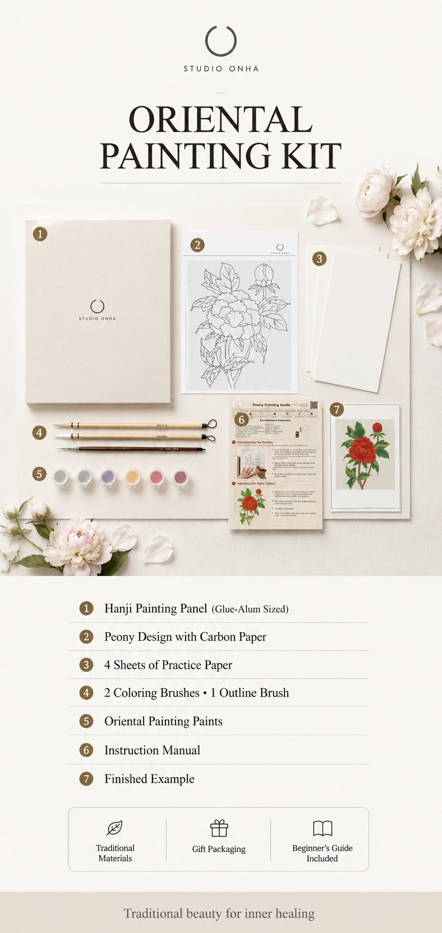Peony Colouring Kit