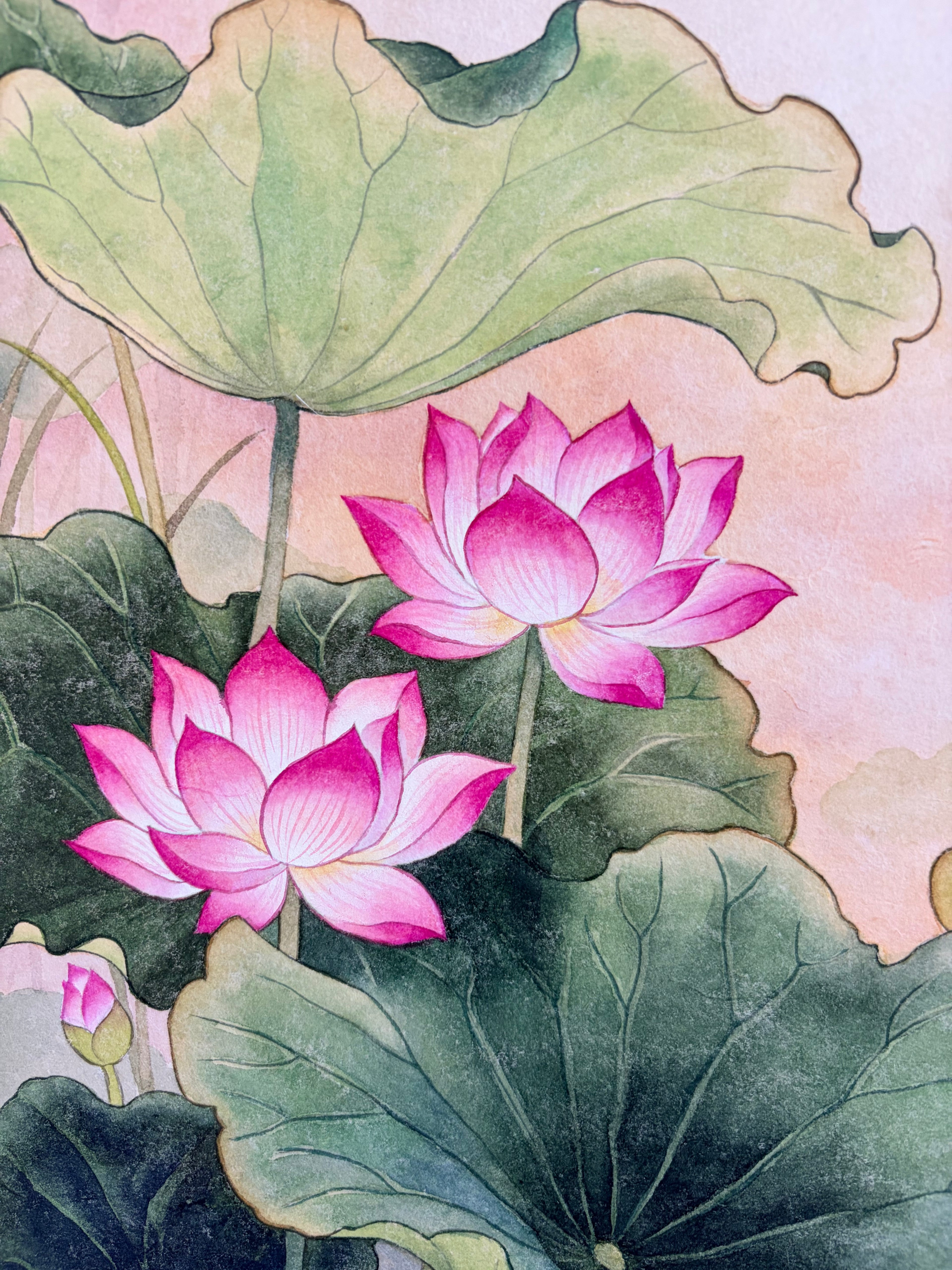 Harmony in Bloom: Lotus & Mandarin Ducks