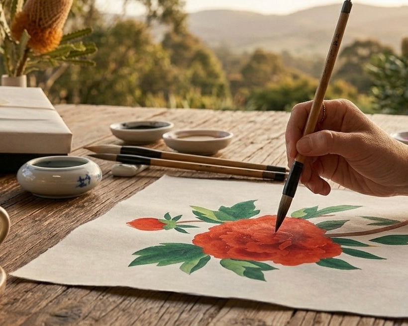 Peony Colouring Kit